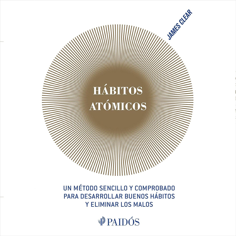 Habitos atomicos blanco circulo dorado